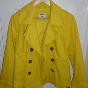 Women's Yellow Old Navy Pea Coat style jacket